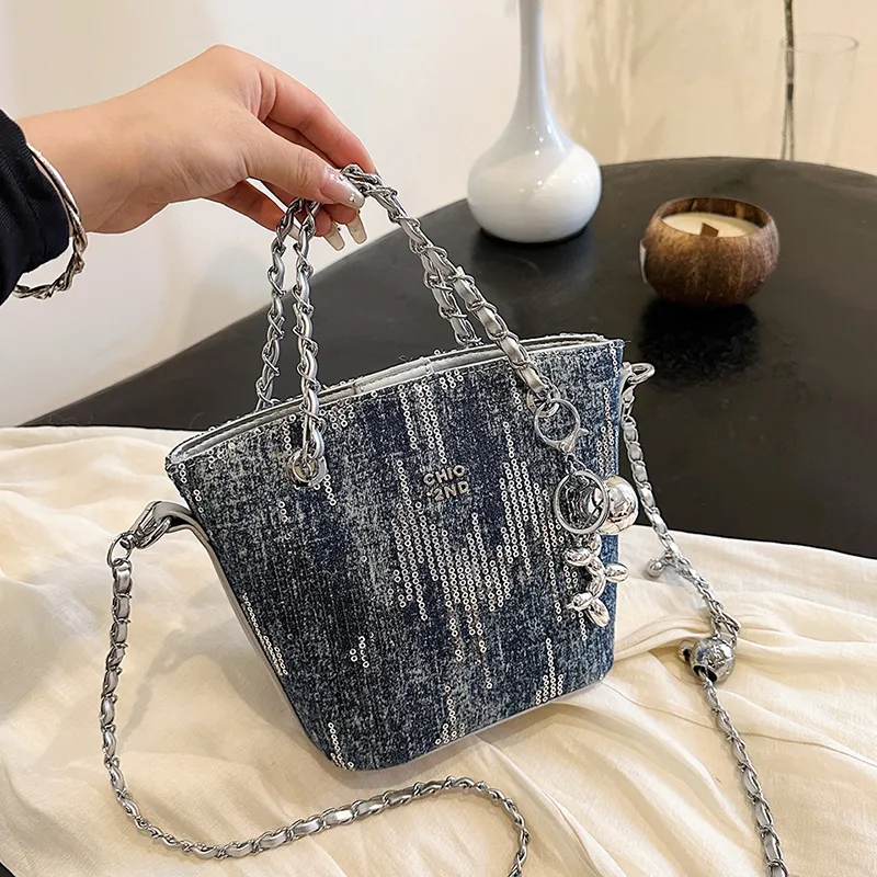 Cwatcun PU Shoulder Bag Women's Light Blue/Black/Dark Blue/Light Blue/Black/Dark Blue/Dark Blue/Sky Blue/Light Blue-11