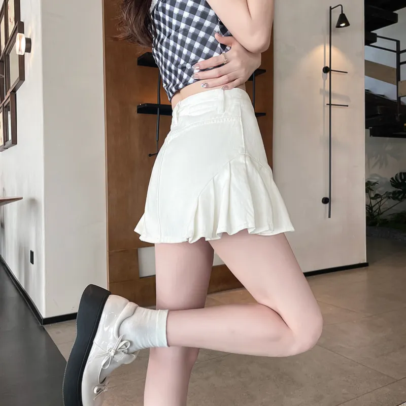 7 SEVFUN Denim Short Skirts Women's-0