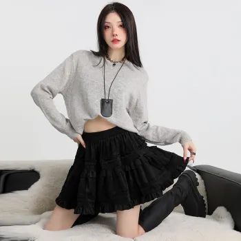 7 SEVFUN Denim Short Skirts Women's