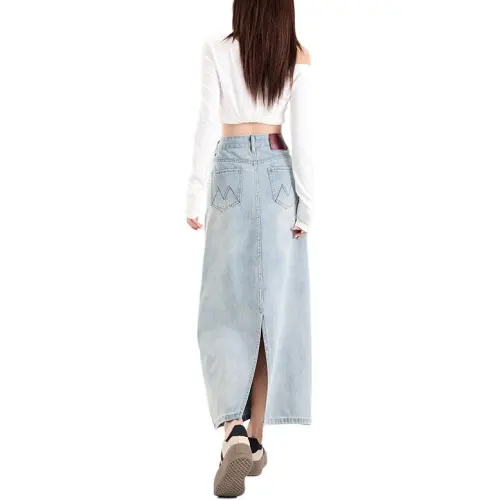 7 SEVFUN Denim Long Skirt Women's