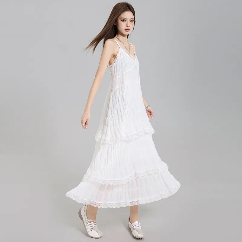 7 SEVFUN Slip Dresses Women's White-4