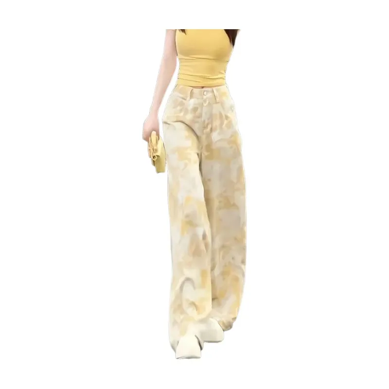7 SEVFUN Jeans Women's Yellow Gold Floral-4