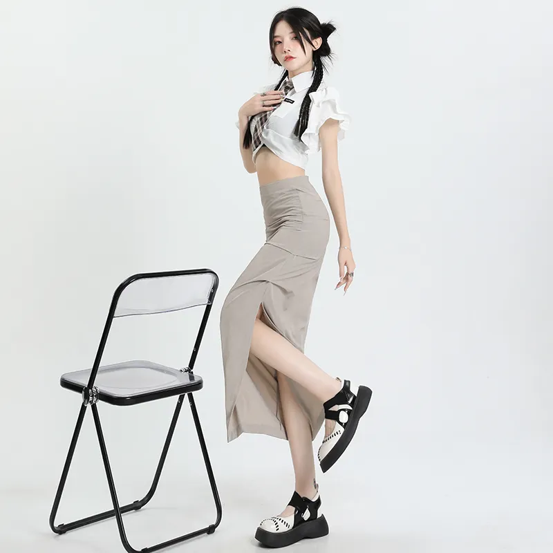 7 SEVFUN Casual Long Skirt Women's-9