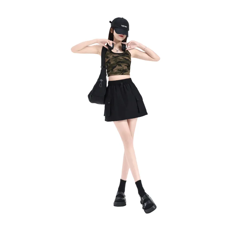 7 SEVFUN Cargo Short Skirts Women's-11