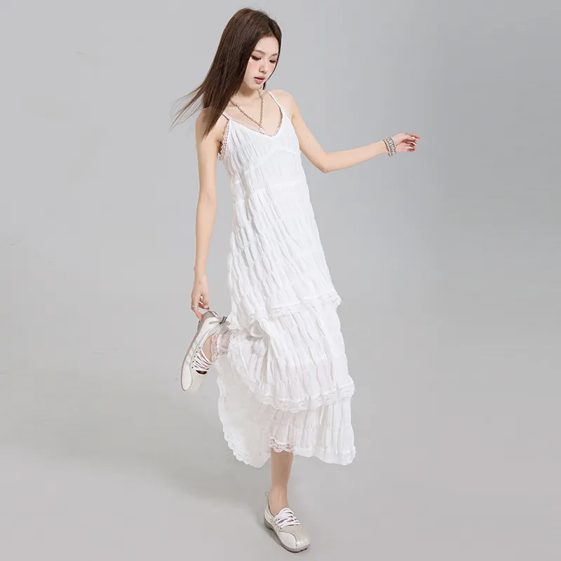 7 SEVFUN Slip Dresses Women's White-2