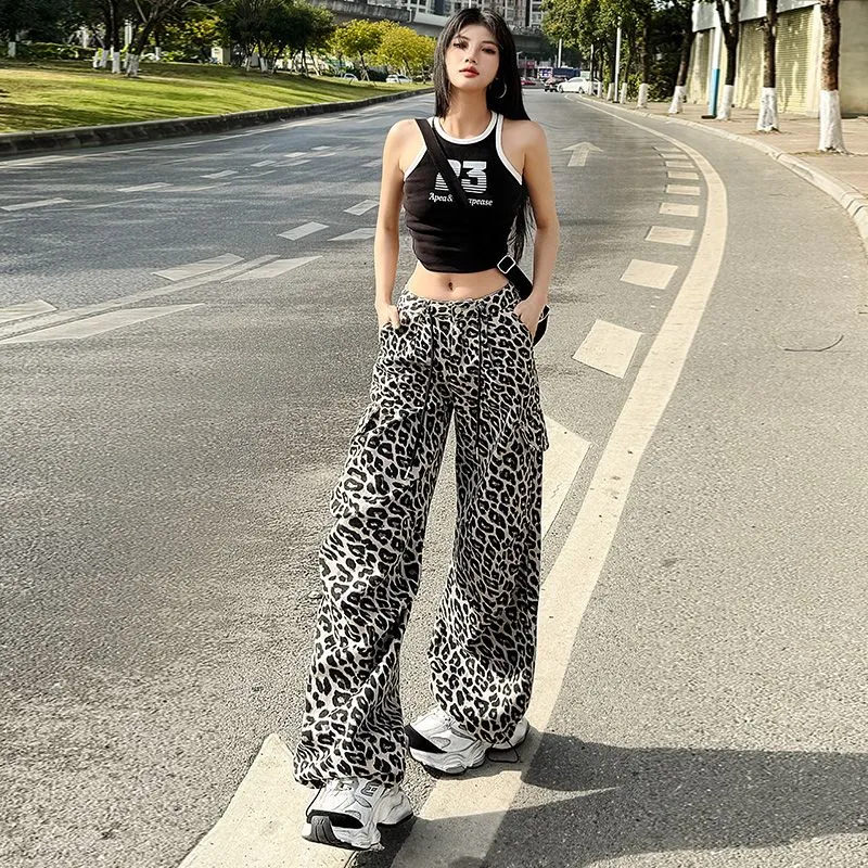 7 SEVFUN Jeans Women's Gray Leopard Print-3