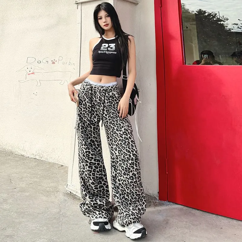 7 SEVFUN Jeans Women's Gray Leopard Print-4