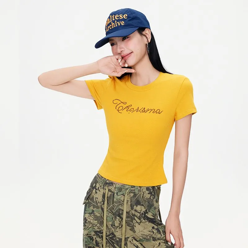 7 SEVFUN T Shirts Women's Yellow-3