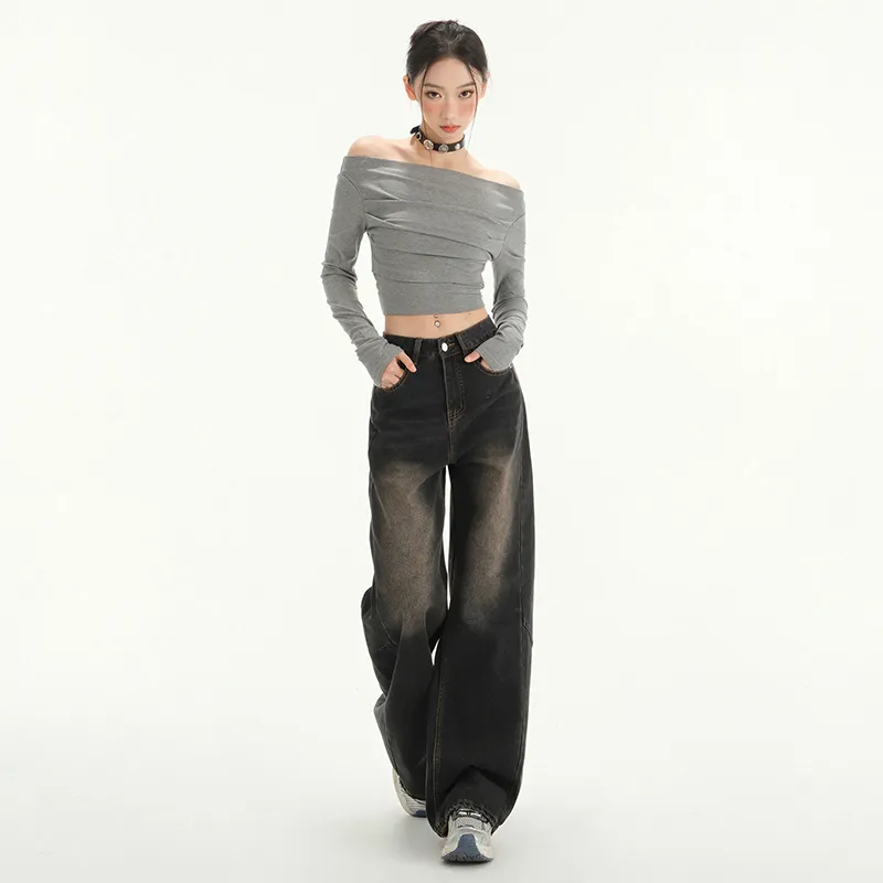7 SEVFUN Jeans Women's Black Gray-3