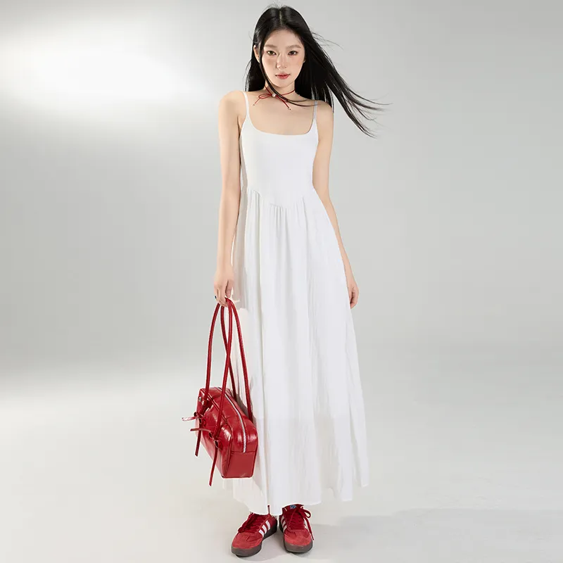 7 SEVFUN Slip Dresses Women's White-4