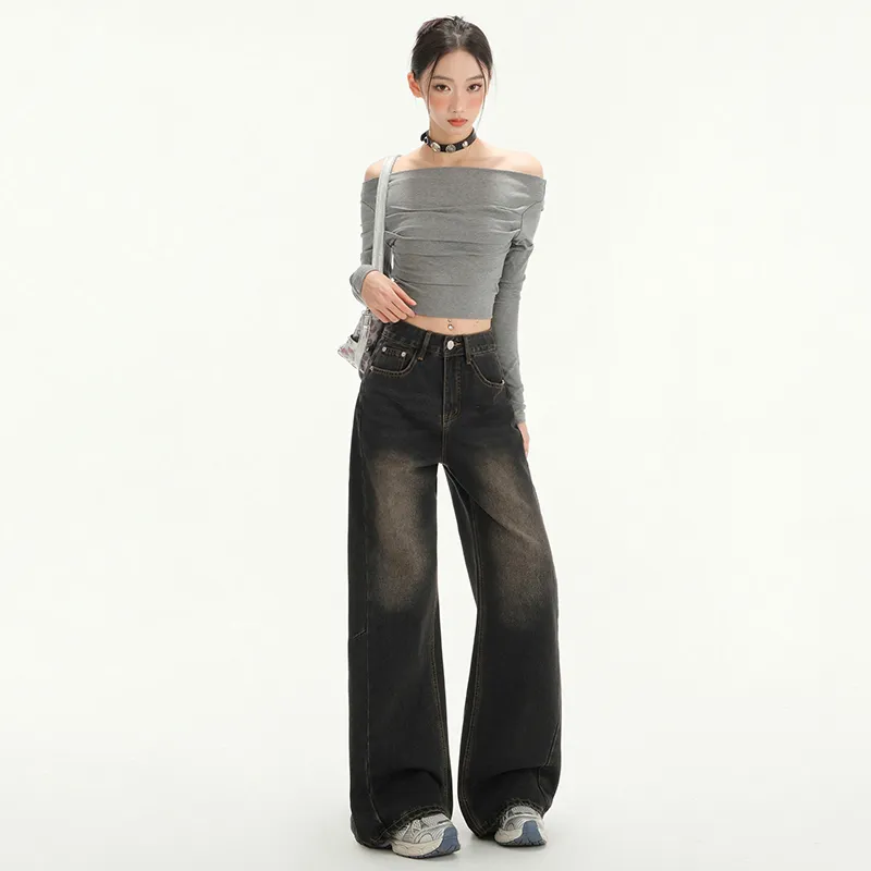 7 SEVFUN Jeans Women's Black Gray-1