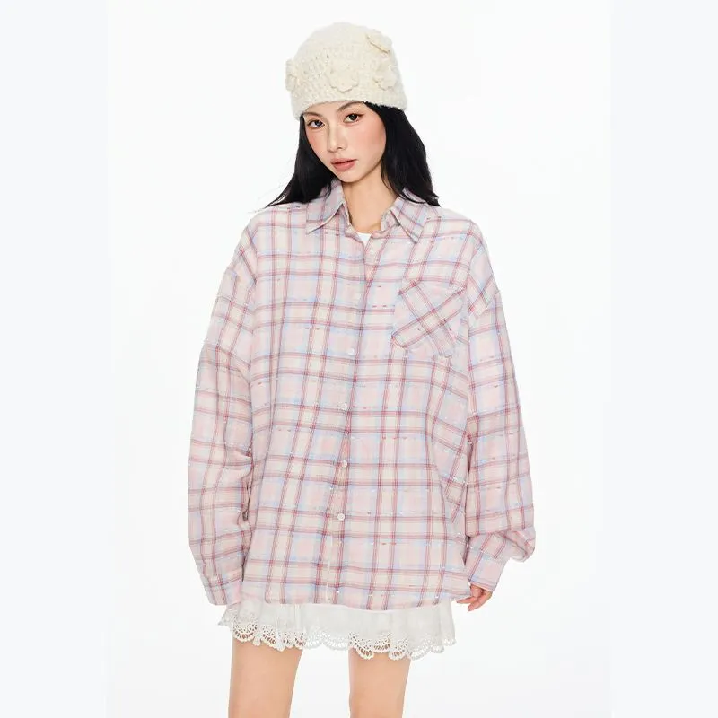 7 SEVFUN Shirt Women's Light Pink-1
