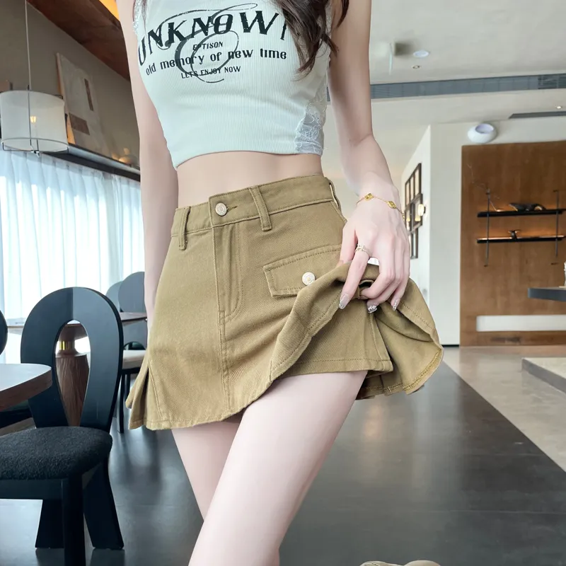 7 SEVFUN Denim Short Skirts Women's-6