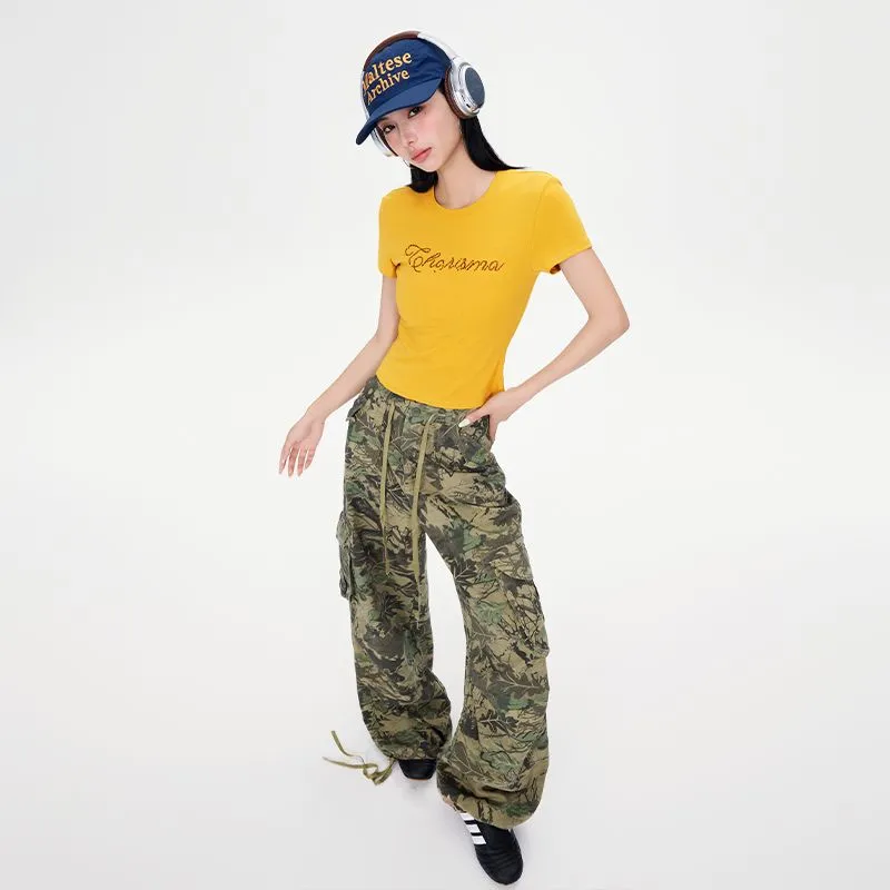 7 SEVFUN T Shirts Women's Yellow-4
