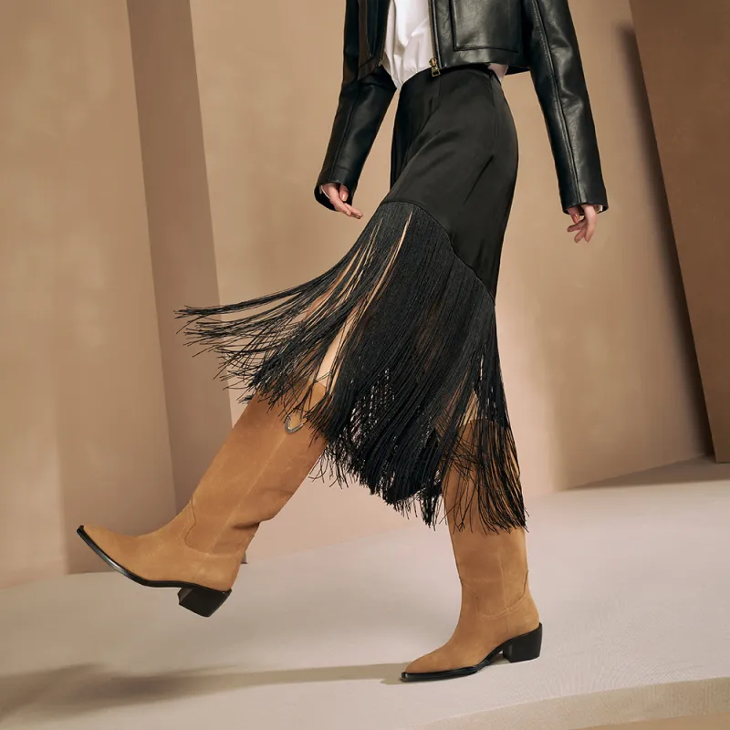 73Hours Knee high Boots 5cm Women's-4
