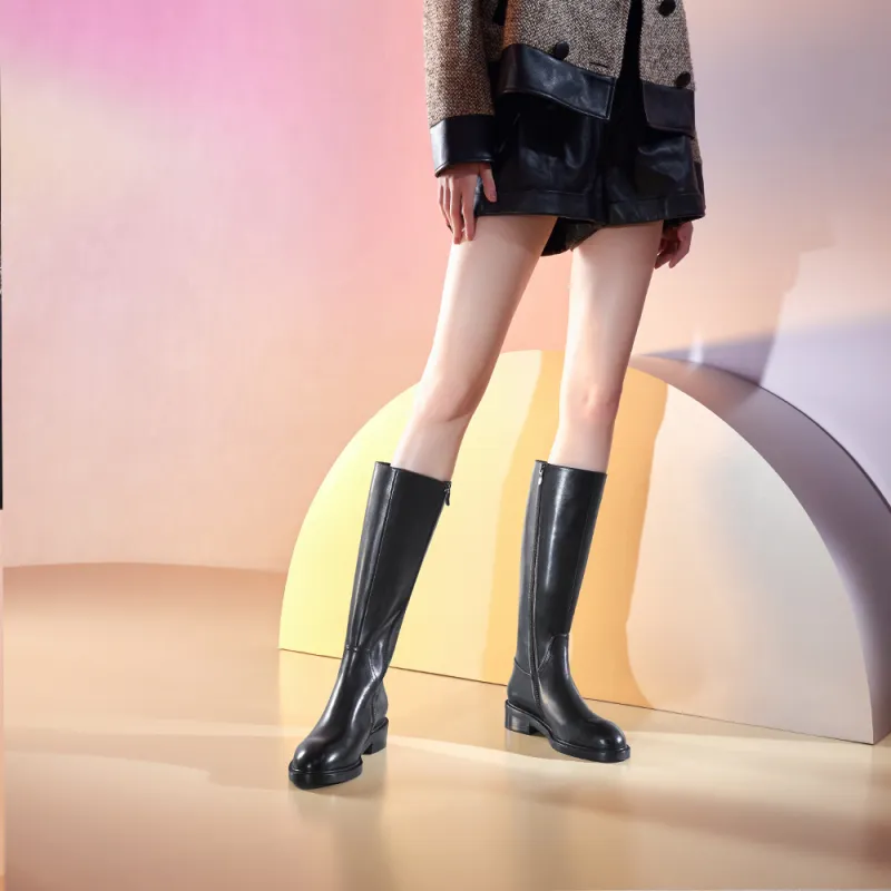 73Hours Women's Celebrity Streetwear Knee-high Boots 3cm Women's-7