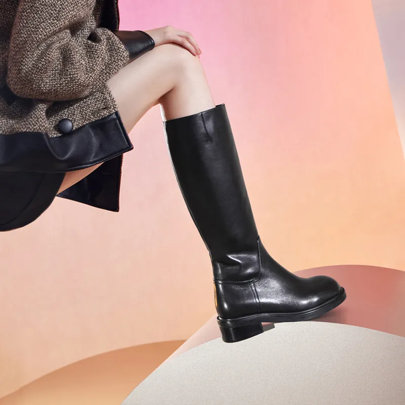 73Hours Women's Celebrity Streetwear Knee-high Boots 3cm Women's-6