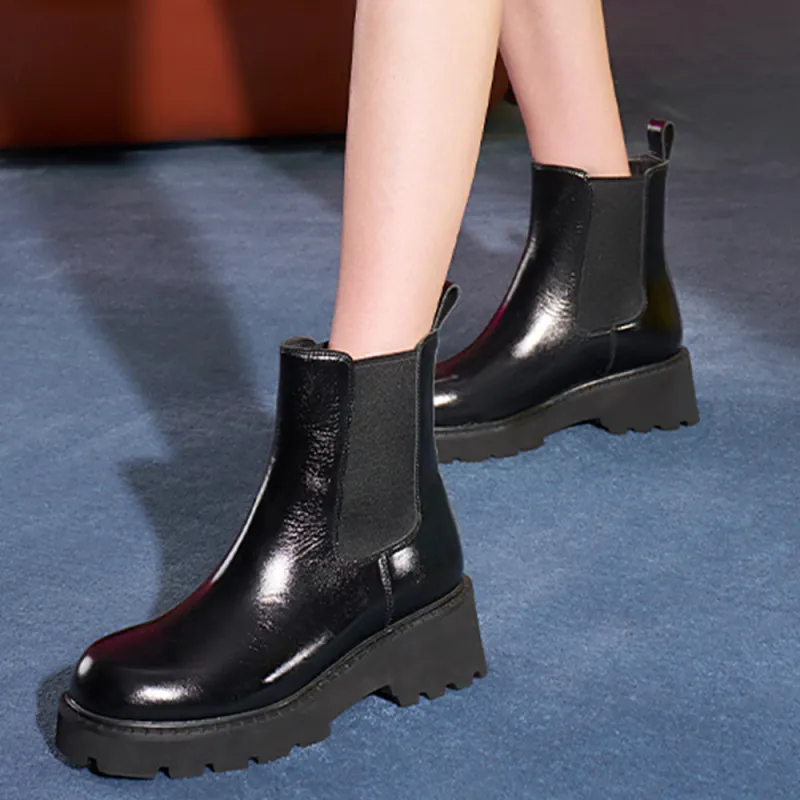 73Hours Morning Flight Short Chelsea Boots 4.5cm Women's-5