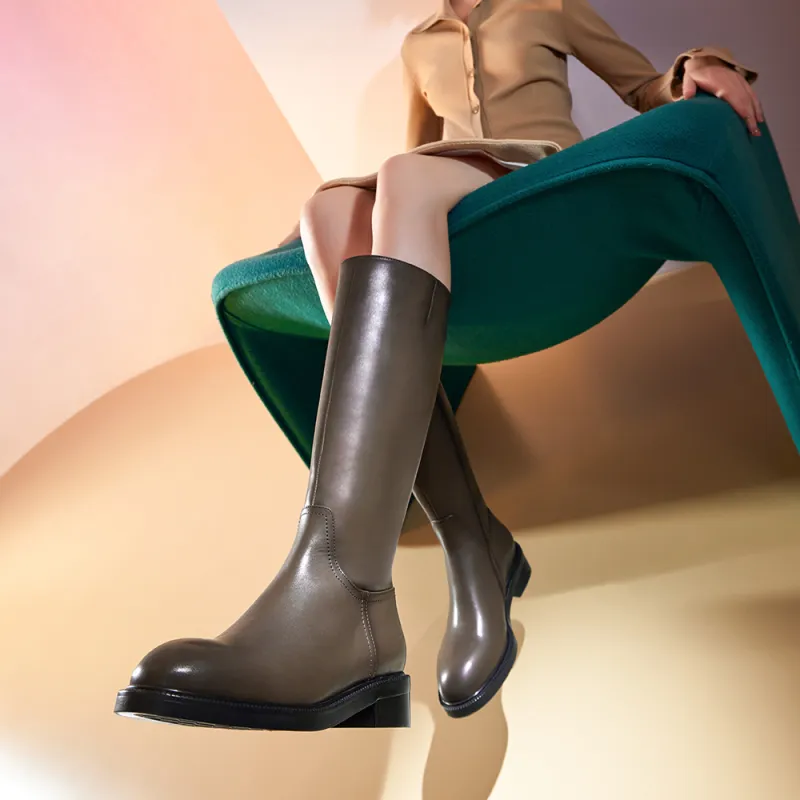 73Hours Women's Celebrity Streetwear Knee-high Boots 3cm Women's-15