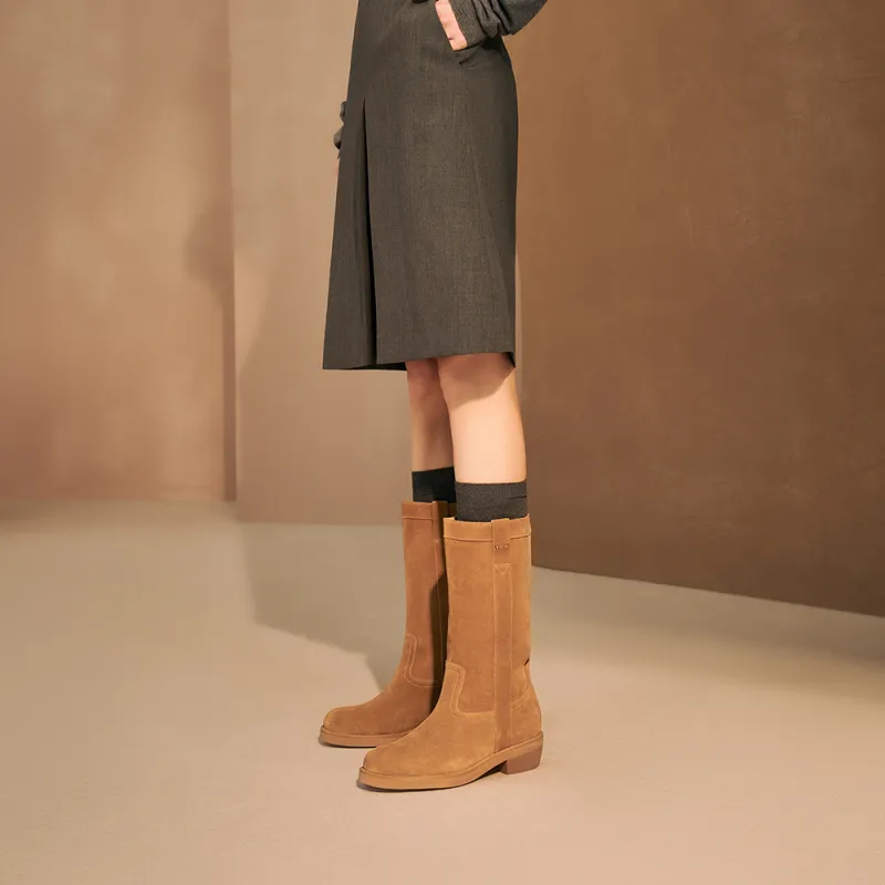 73Hours Ankle Boots 3cm Women's Brown-5