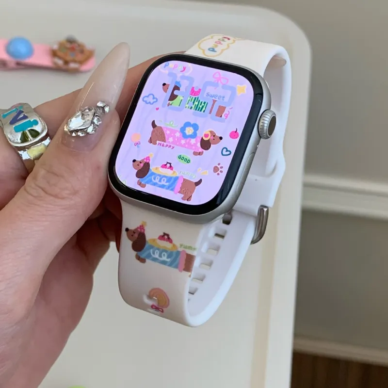Vobafe Apple Compatibility Watch Band Silicone Material-7