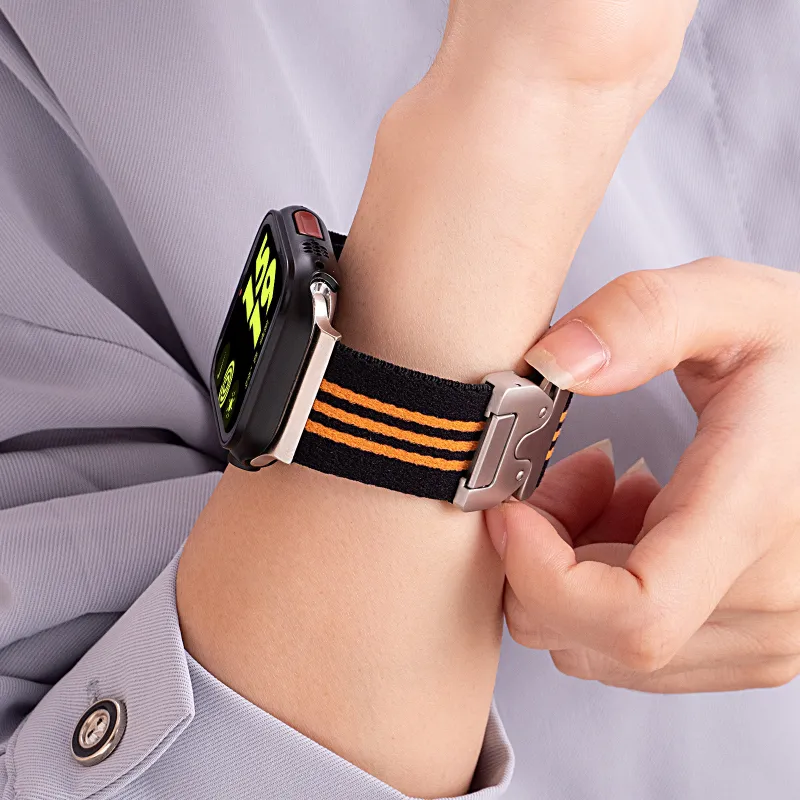 Vobafe Watch Band Apple Compatibility Nylon Material-18