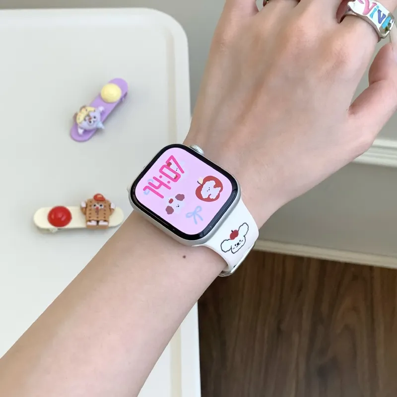 Vobafe Apple Compatibility Watch Band Silicone Material-14