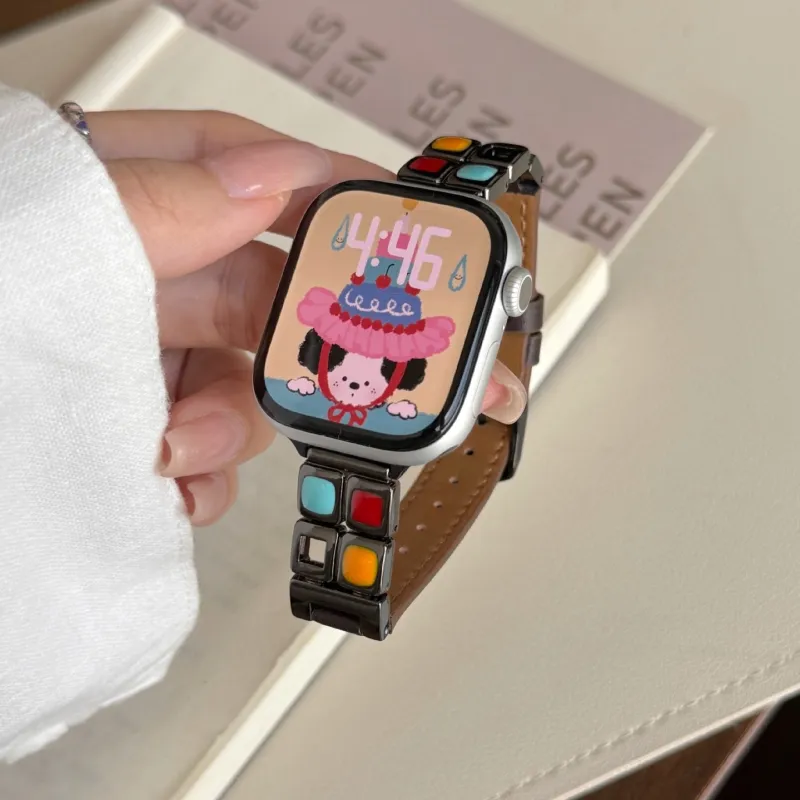 Vobafe Apple Compatibility Watch Band Leather-4