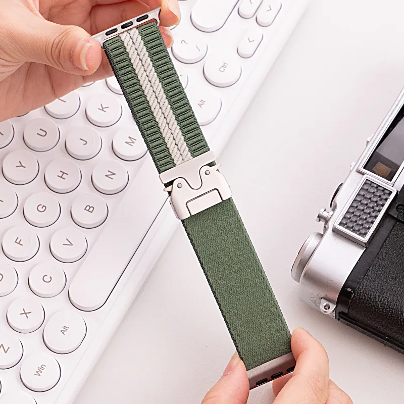 Vobafe Watch Band Apple Compatibility Nylon Material-7