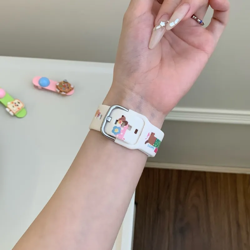 Vobafe Apple Compatibility Watch Band Silicone Material-9