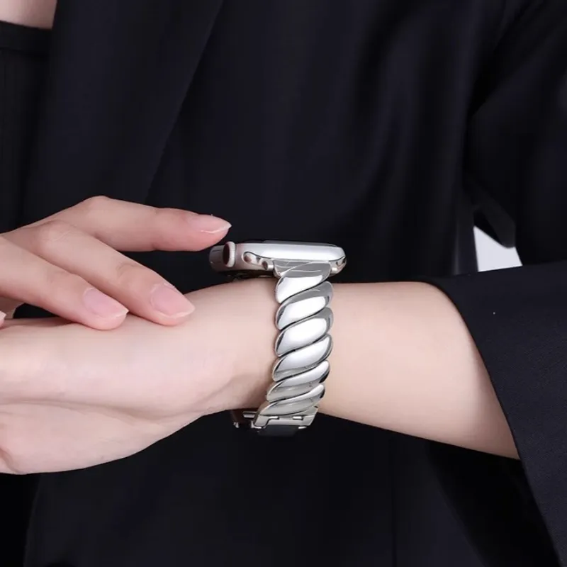 Vobafe Watch Band Apple Compatibility Stainless Steel Material-5