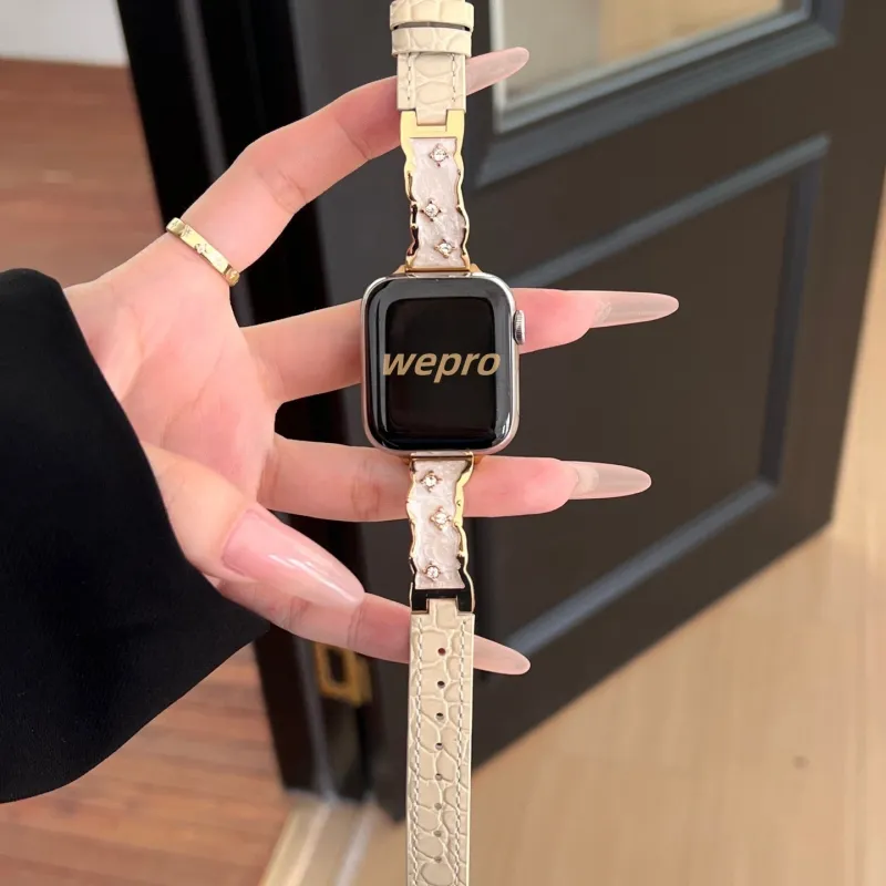 Wepro Compatibility With Apple Watch Series 10/S9 Strap 8/7/6/5/4/3 Ultra Apple Compatibility Watch Band Metal-24