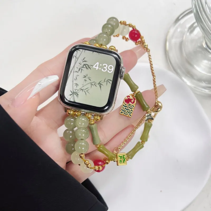 Vobafe Watch Band Apple Compatibility Bead Material-1