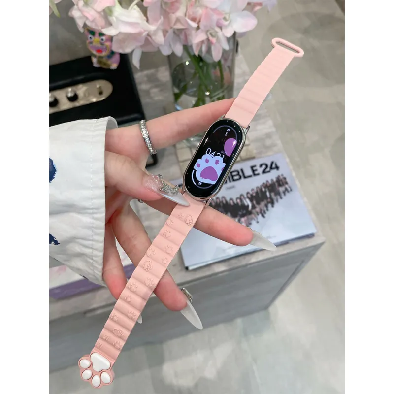 Vobafe Compatible With Xiaomi Smart Band 9/8 Watch Bands Xiaomi Compatibility 21cm Silicone Material Unisex-1