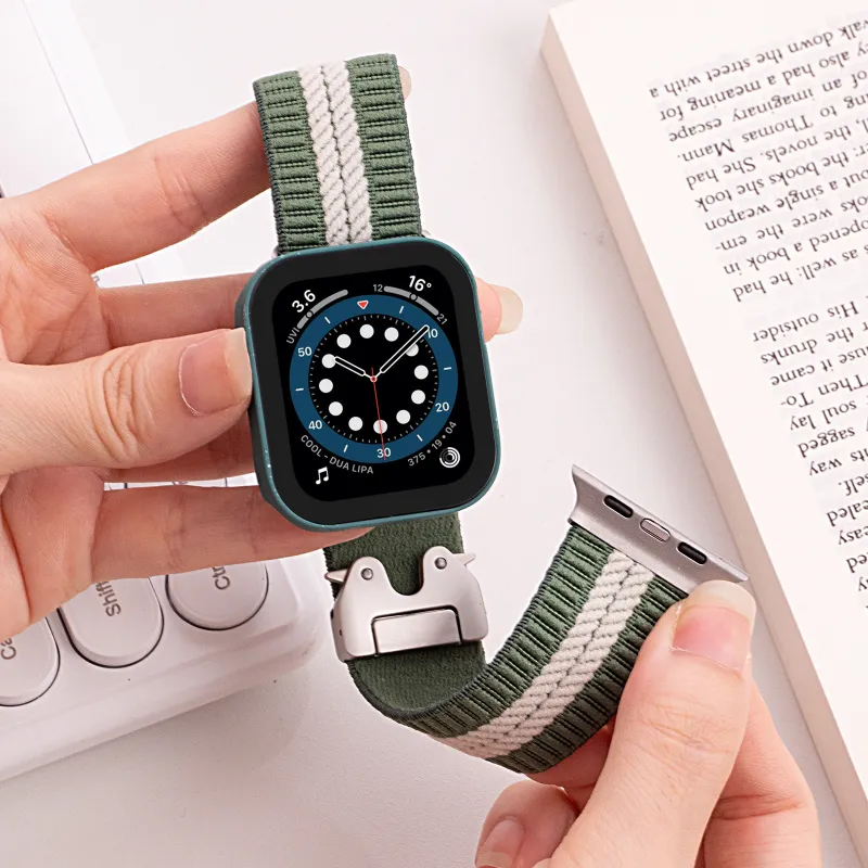 Vobafe Watch Band Apple Compatibility Nylon Material-6
