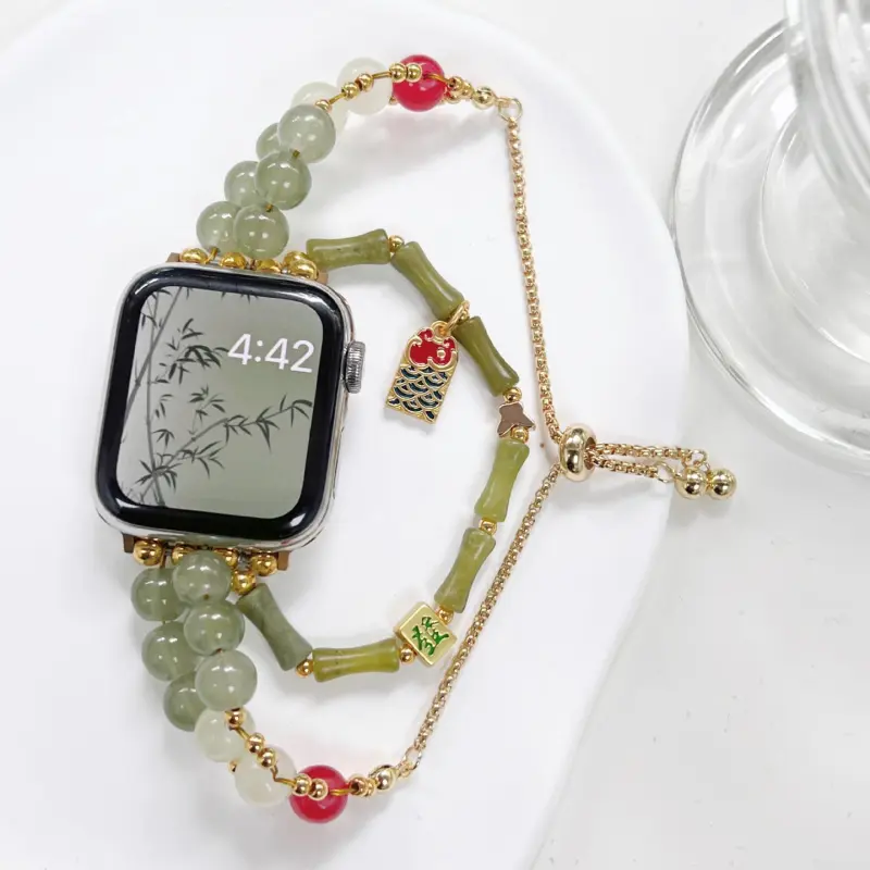 Vobafe Watch Band Apple Compatibility Bead Material-2