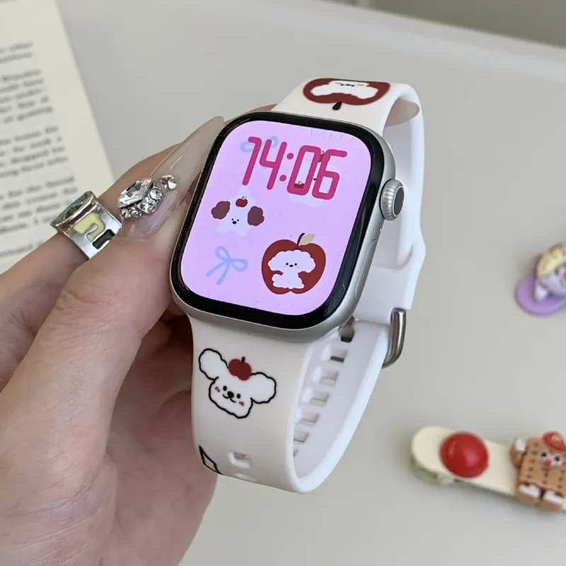 Vobafe Apple Compatibility Watch Band Silicone Material-13