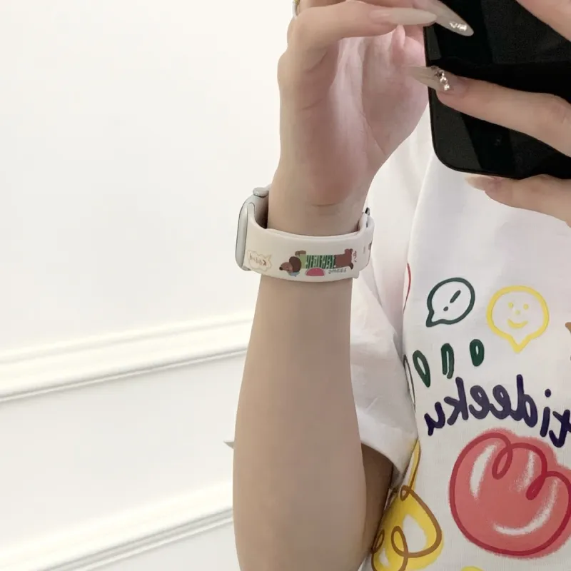 Vobafe Apple Compatibility Watch Band Silicone Material-10