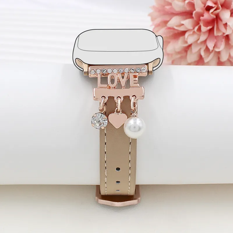 Vobafe Apple Compatibility Watch Band Genuine Leather Material-5