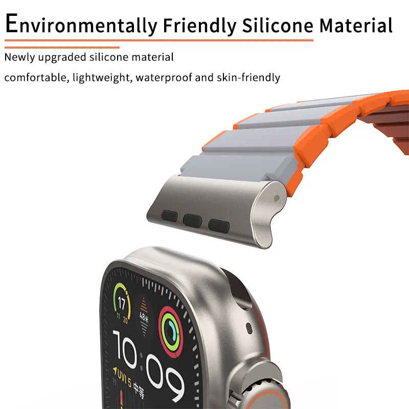 Vobafe Watch Band Apple Compatibility 245.5mm Silicone Material-2