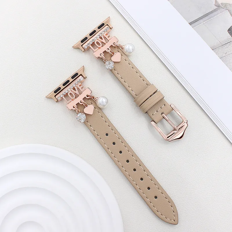 Vobafe Apple Compatibility Watch Band Genuine Leather Material-4