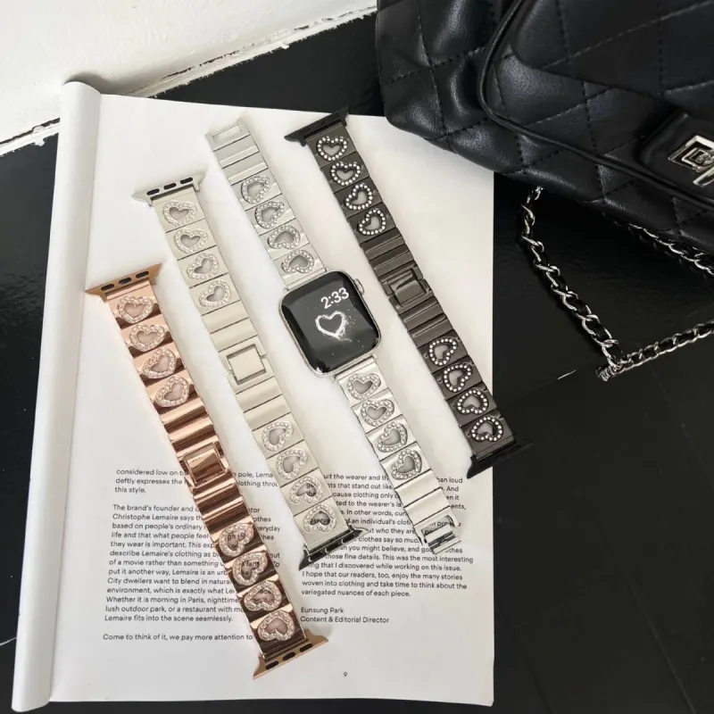 Vobafe Watch Bands Apple Compatibility 210cm Metal Unisex-3