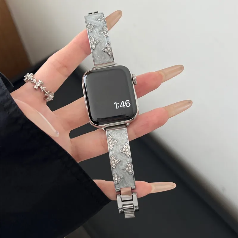 Wepro Compatibility With Apple Watch Series 10 Apple Compatibility Watch Band 42mm Metal-2