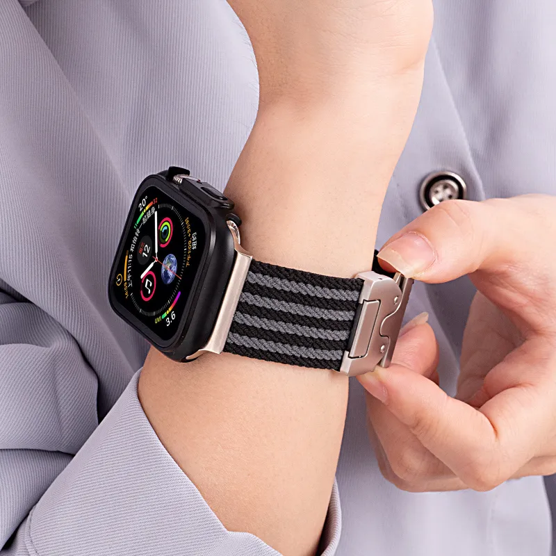 Vobafe Watch Band Apple Compatibility Nylon Material-28
