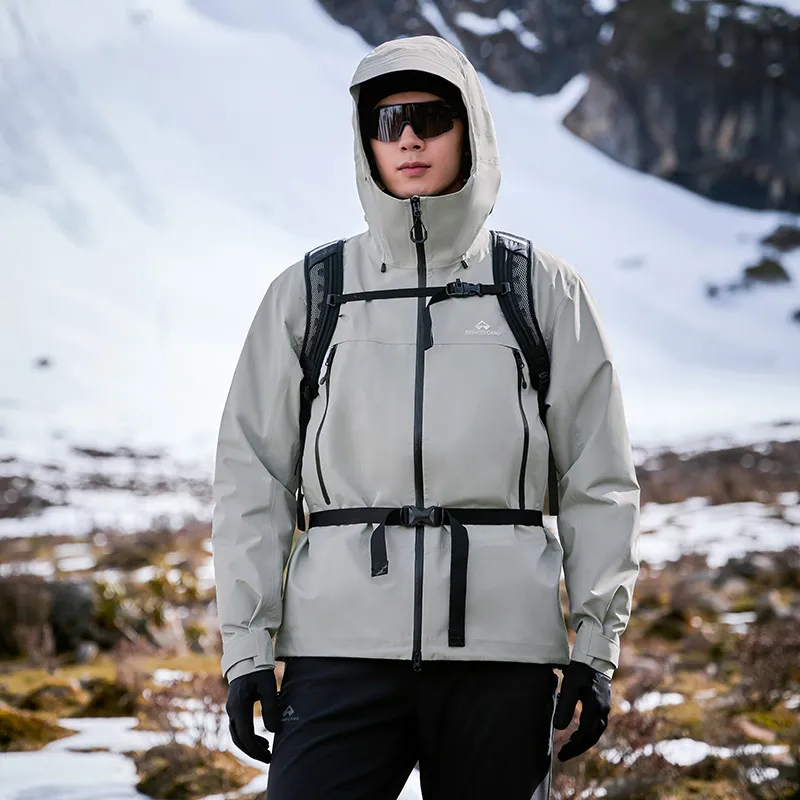 PIONEER CAMP Water Resistant Windproof Breathable Wear Resistant Water Repellent Rainproof Windbreaker Jacket Unisex-8
