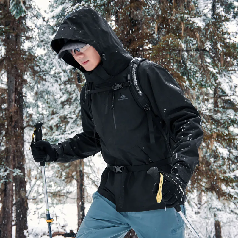 PIONEER CAMP Water Resistant Windproof Breathable Wear Resistant Single Layer Hard Shell Windbreaker Jacket Unisex-17