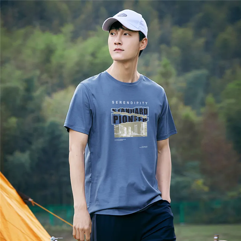PIONEER CAMP T Shirts Unisex Smoke Blue-5