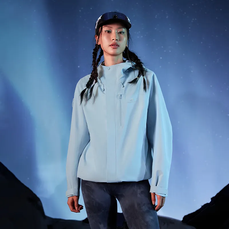 PIONEER CAMP Waterproof, Windproof, Breathable, Water Repellent, Abrasion Resistant, Thermal Windbreaker Jacket Women's-11