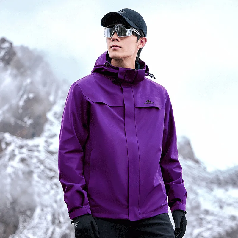 PIONEER CAMP Waterproof, Windproof, Breathable, Abrasion Resistant, Water Repellent Windbreaker Jacket Unisex-40