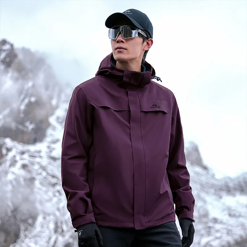 PIONEER CAMP Waterproof, Windproof, Breathable, Abrasion Resistant, Water Repellent Windbreaker Jacket Unisex-35